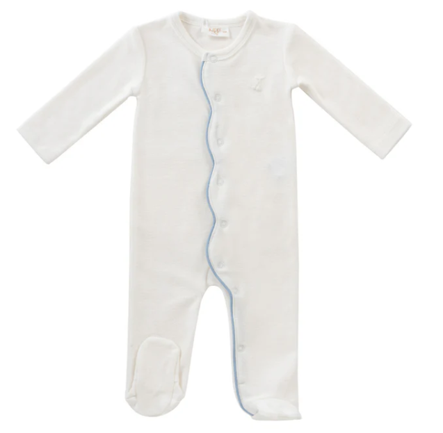 KIPP Scallop Terry Stretch Baby Romper - Soft & Comfortable Outfit for Infants (9M, 12M) | Perfect for Playtime, Daycare & Family Photos