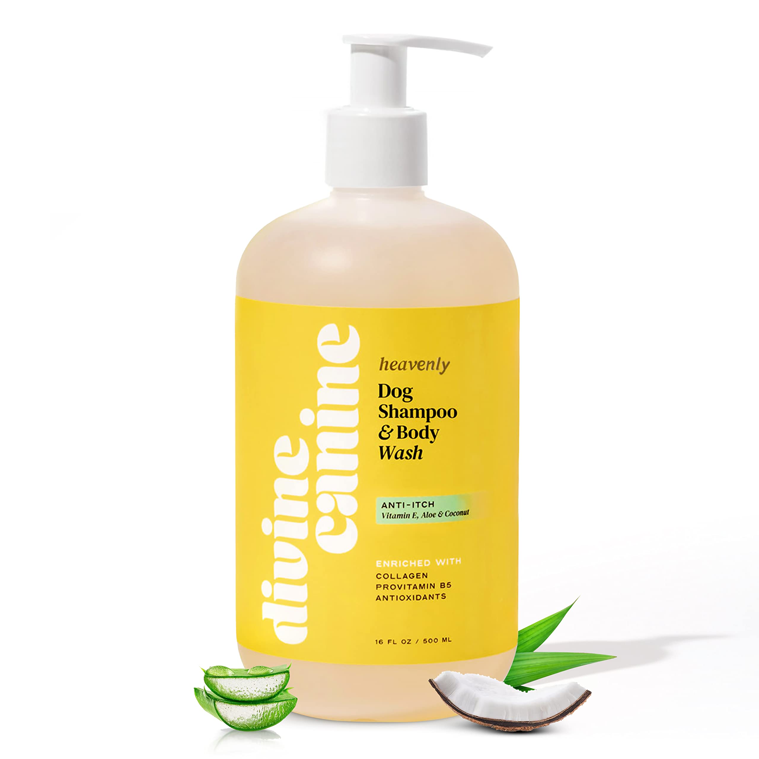 Divine Canine Heavenly Dog Shampoo & Body Wash - Gentle Cleansing for All Dog Breeds - Perfect for Bath Time & Grooming at Home