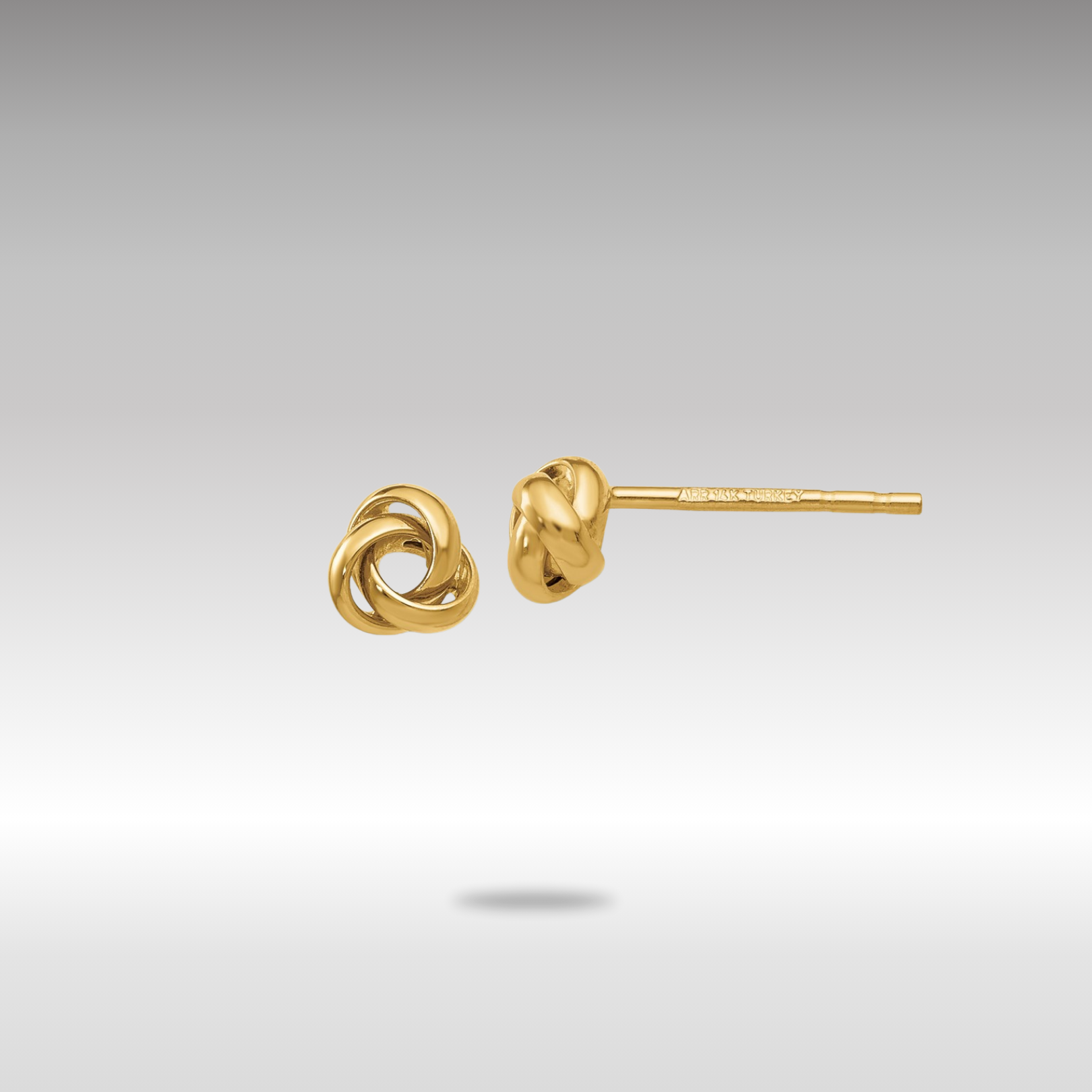 Gold Polished Knot Post Earrings - Elegant Minimalist Jewelry for Women | YE1639 | Perfect for Weddings, Parties & Everyday Wear