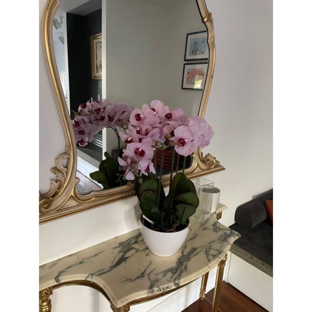 66cm Multi Stem Pink Butterfly Artificial Potted Orchid - Realistic Fake Flower for Home Decor, Wedding Centerpieces & Office Decoration