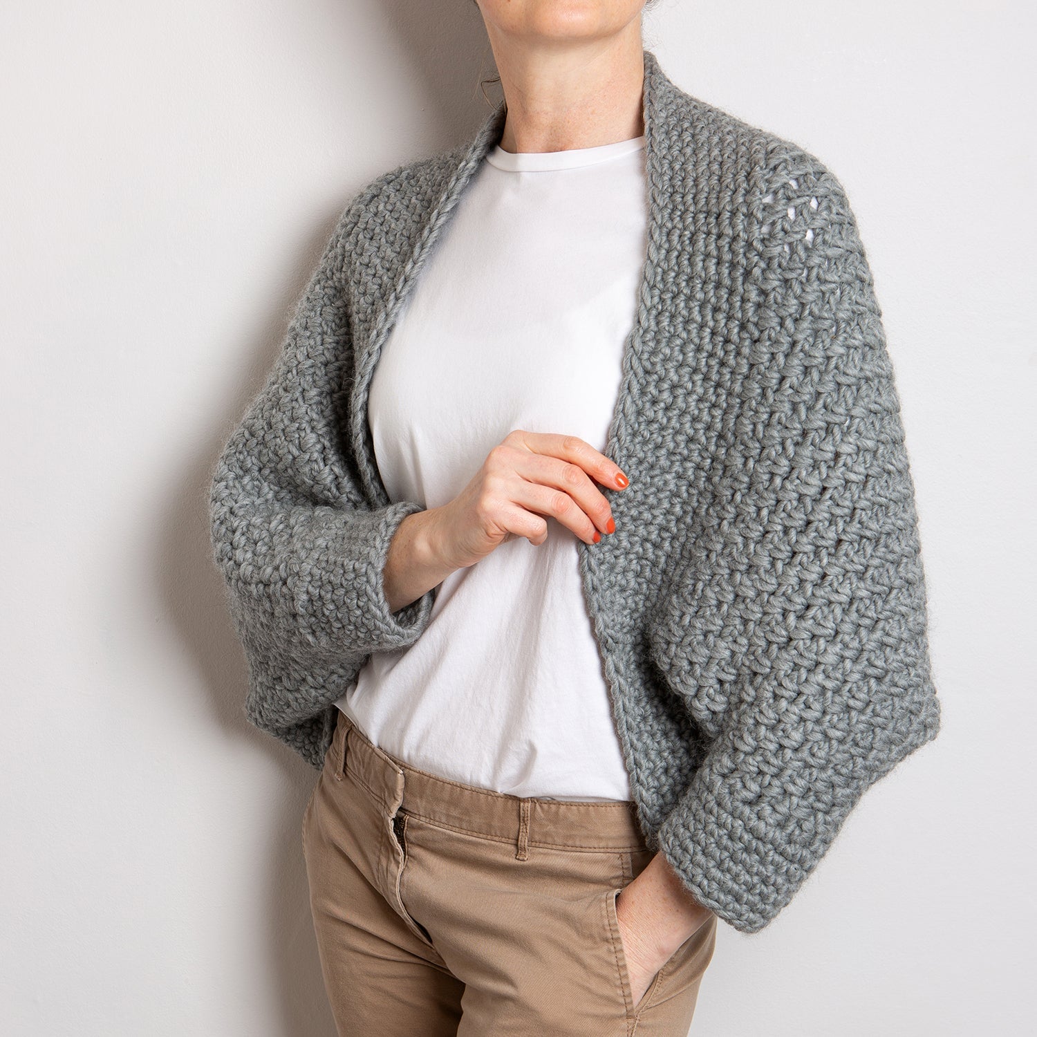 Winter Shrug Crochet Kit - DIY Knitting Starter Set for Beginners | Cozy Handmade Shawl & Wrap for Women | Perfect for Holiday Gifts & Cold Weather Fashion