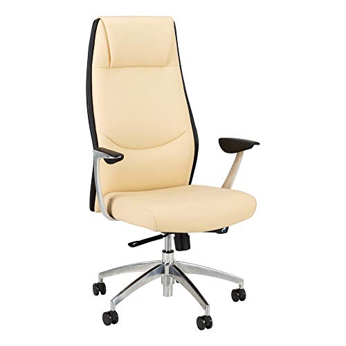 Premium High Back Executive Office Chair - Norwood Commercial Furniture Fully Adjustable Ergonomic Desk Chair with Lumbar Support, Beige (NOR-PEG6554BG-SO) - Perfect for Home Office, Conference Rooms & Professional Workspaces