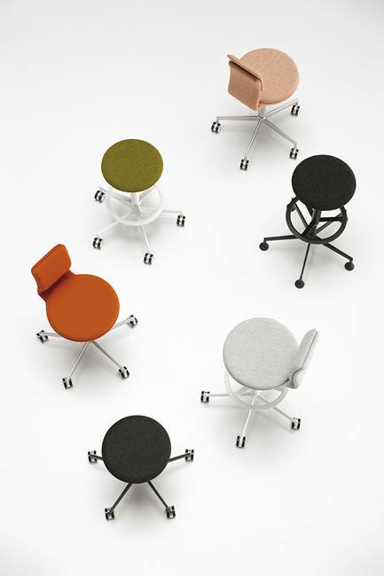 Lab S70 Stool by Lapalma - Modern Adjustable Bar Stool for Kitchen, Office & Lab - Ergonomic Design for Comfortable Seating