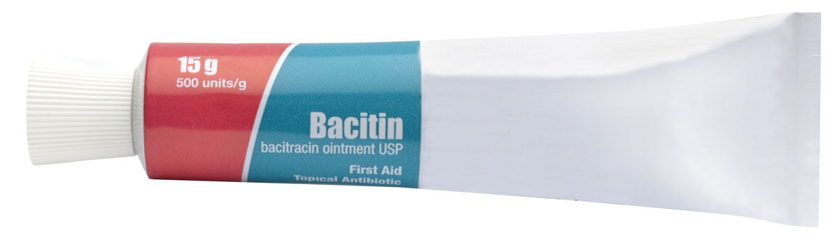 Bacitin Antibiotic Ointment 15g - First Aid Skin Infection Treatment for Cuts, Burns & Wounds | Fast Healing & Pain Relief