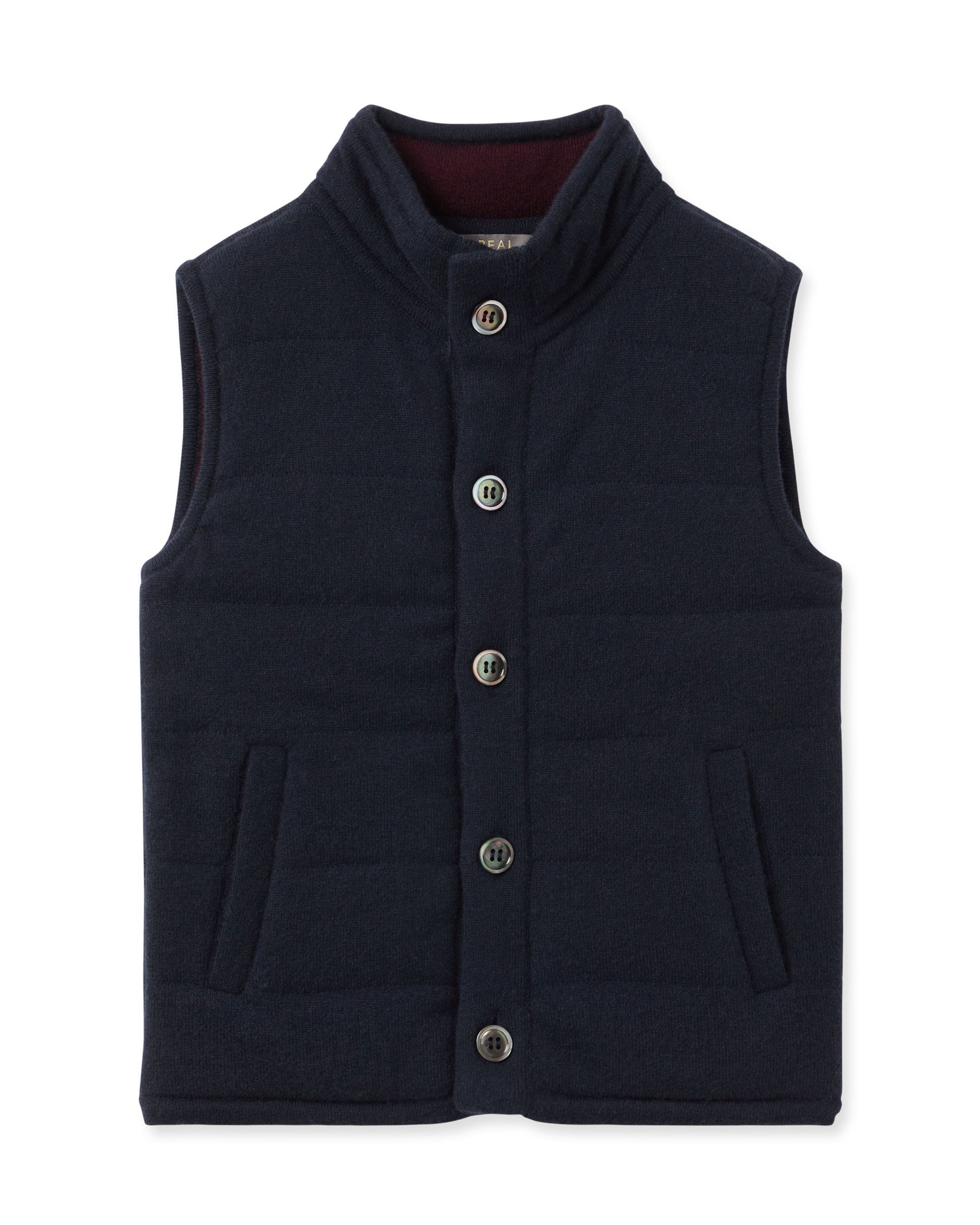 Boys Navy Blue Cashmere Gilet Vest - Warm & Stylish Winter Layering for Kids - Perfect for School, Outdoor Play & Holiday Outfits
