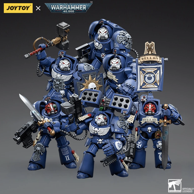 1/18 JOYTOY Warhammer 40K Ultramarines Terminators Action Figure - Collectible Miniature for Tabletop Gaming & Display