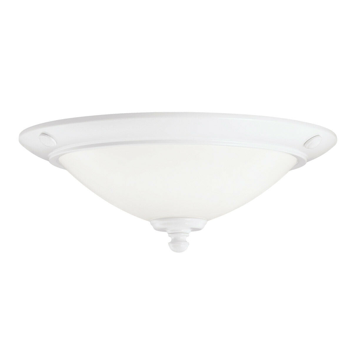 Kichler Lighting 380107 WH 2-Light Energy Efficient Fluorescent Ceiling Fan Light Kit, White Finish - Perfect for Bedroom, Living Room & Indoor Spaces