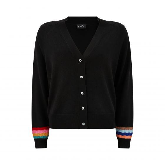 Warm Knitted Stripe Wool Cardigan for Women - Cozy Winter Sweater for Casual Outfits & Office Wear
