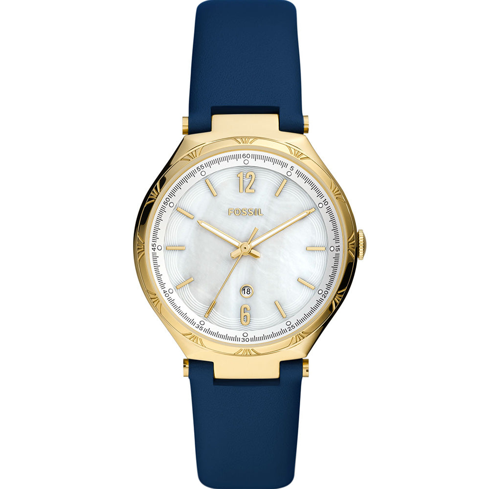 Fossil BQ3744 Ashtyn Leather Watch for Men - Stylish Analog Quartz Timepiece with Date Window - Perfect for Business, Casual Wear & Special Occasions