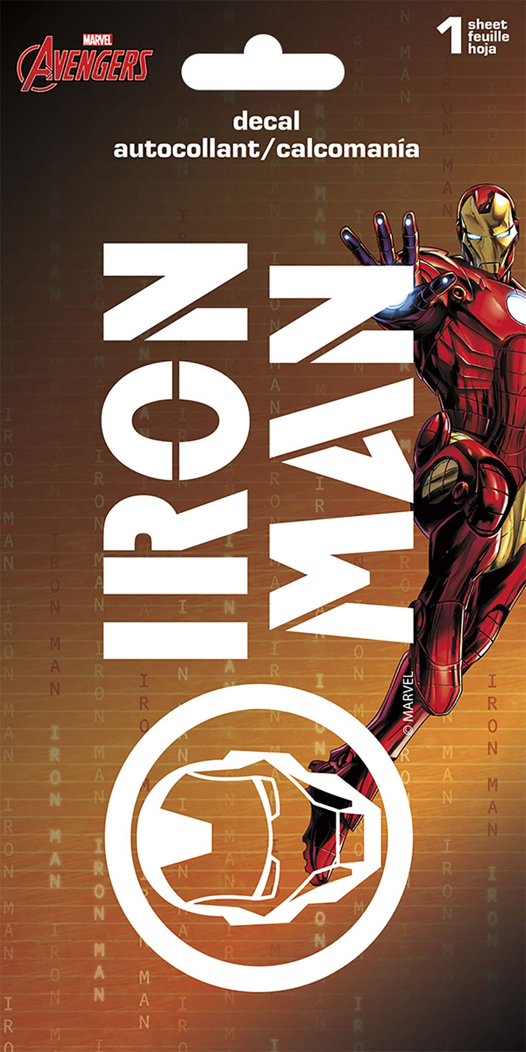 Trends International Iron Man Wall Decal - Premium Vinyl Sticker for Superhero Fans - Perfect for Laptops, Cars, Walls & DIY Projects