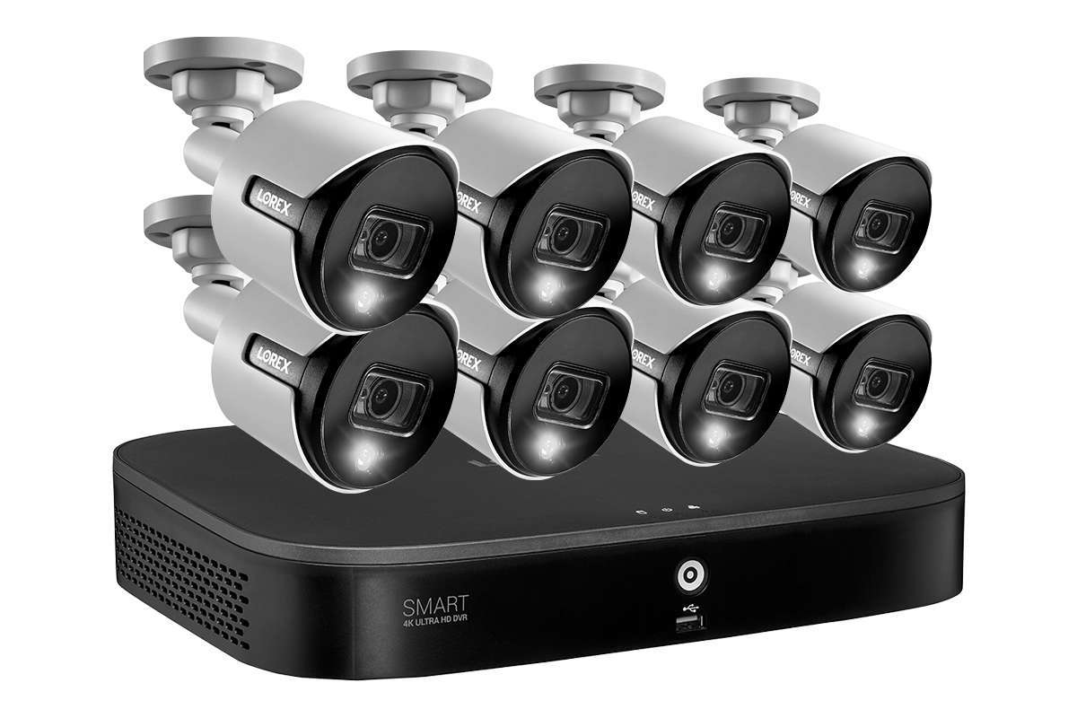 16 Channel 4K Ultra HD Security Camera System with 8MP Active Deterrence Cameras - Smart Motion Detection & Voice Control Compatible with Alexa/Google Home - Ideal for Home, Business & Outdoor Surveillance