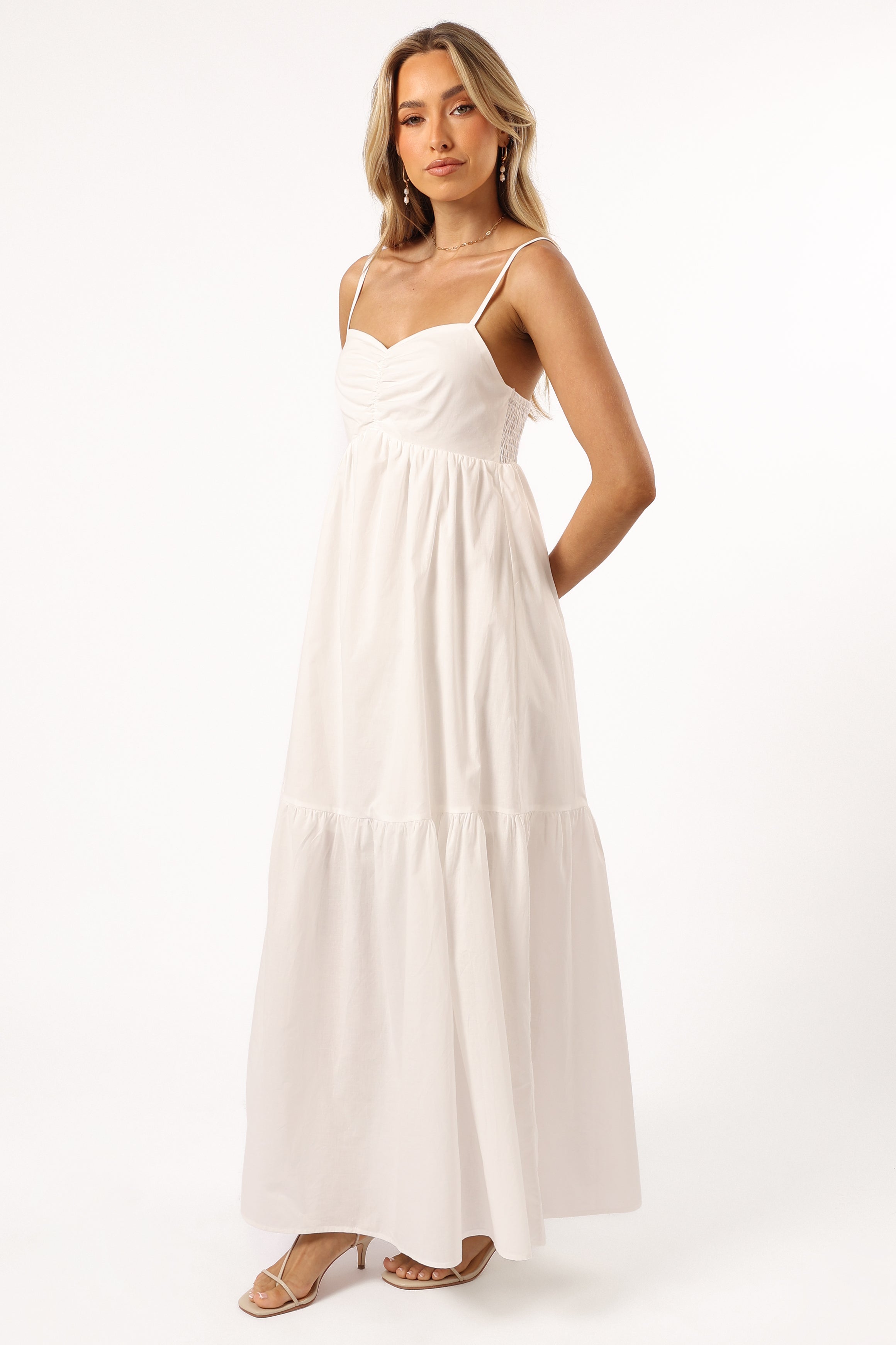 Bailey Maxi Dress for Women - Elegant White Long Summer Dress | Perfect for Beach, Vacation, and Casual Outings