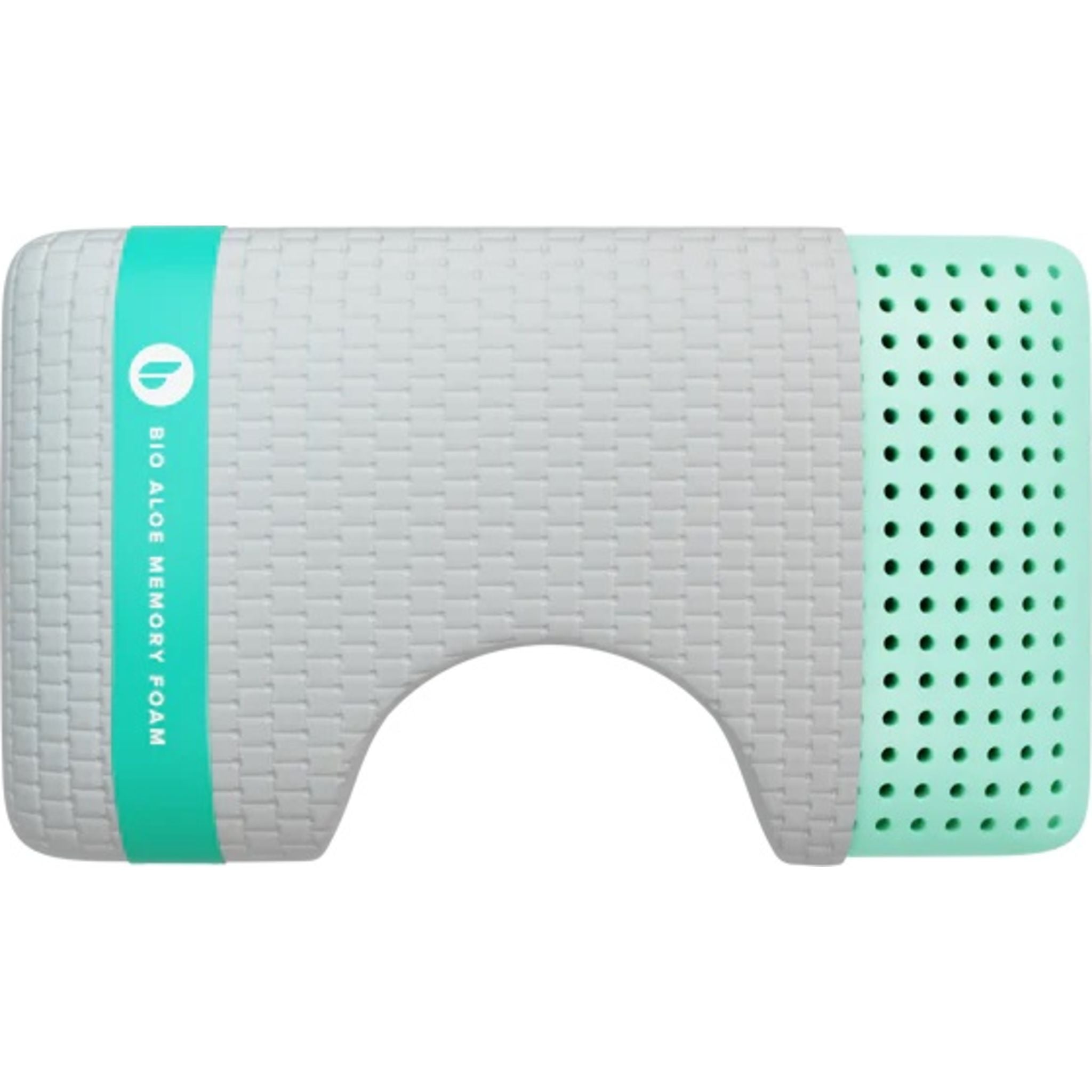 Blu Sleep Bio Aloe Memory Foam Pillow - Orthopedic Neck Support for Side, Back & Stomach Sleepers - Cooling Gel Infused for Pain Relief & Better Sleep - Perfect for Home, Travel & Office Use