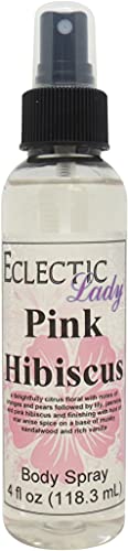 Pink Hibiscus Body Spray for Women - 16 oz Floral Fragrance Mist | Refreshing & Long-Lasting | Perfect for Daily Use, Gym, Work & Outdoor Activities