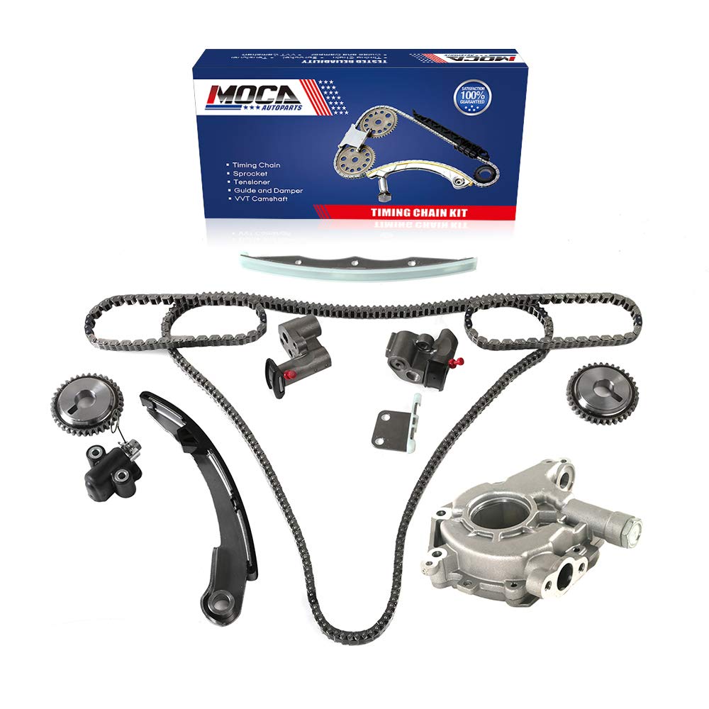 MOCA Timing Chain Kit & Oil Pump Replacement for 2004-2006 Nissan Altima, 2004-2006 Nissan Quest, 2004-2008 Nissan Maxima 3.5L V6 - High Performance Engine Parts for Smooth Driving & Extended Vehicle Life