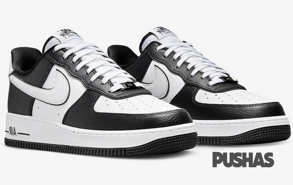 Nike Air Force 1 Low '07 LV8 'Panda' Sneakers (2022) - Men's White & Black Basketball Shoes for Casual Wear & Street Style Fashion
