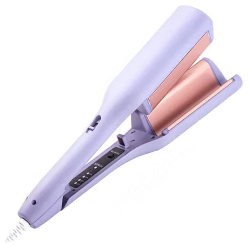 Fast Heating French Chicken Roll Hair Stick - Purple Beach Wave Hair Curling Iron for Romantic Loose Curls | Perfect for Weddings, Parties & Everyday Styling