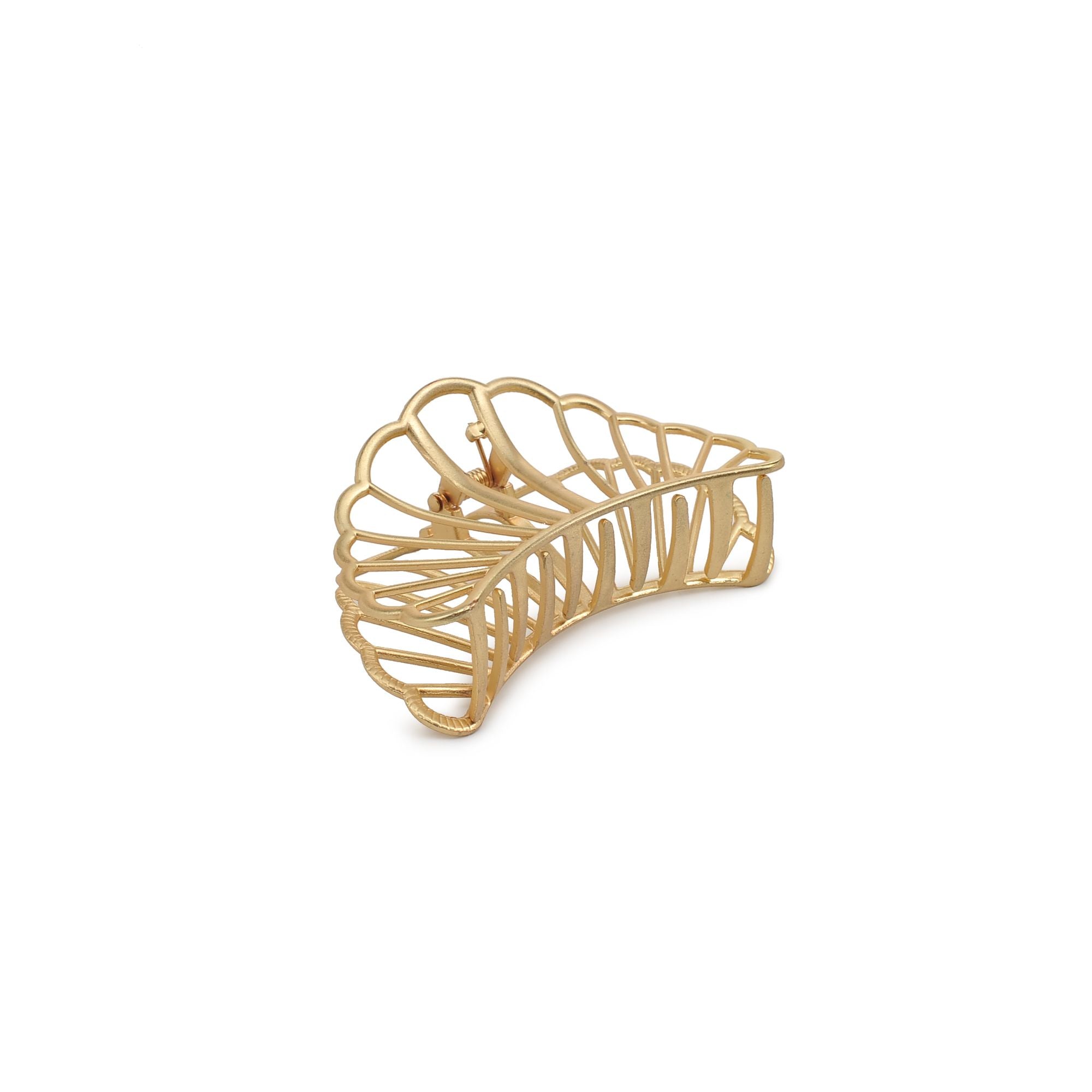 Stylish Clam Seashell Metal Claw Hair Clip - Elegant Hair Accessory for Women, Perfect for Beach Weddings, Parties & Everyday Use