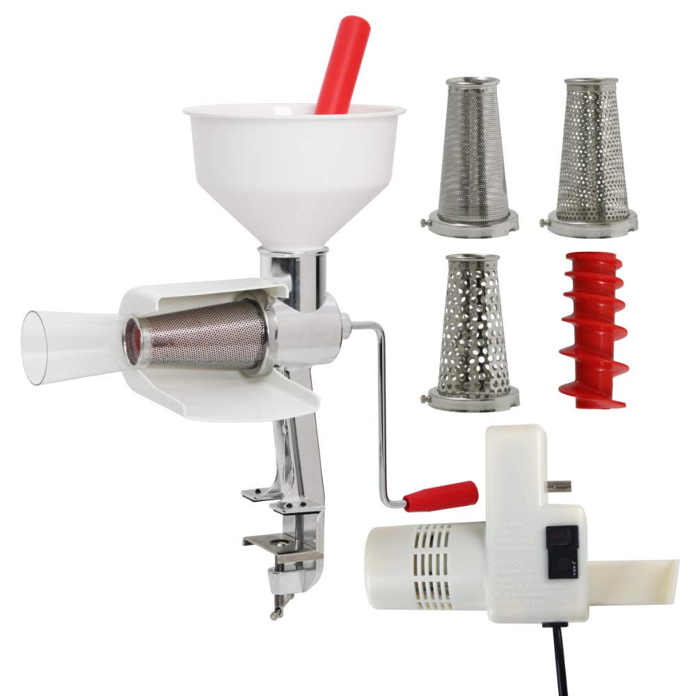 Premium Johnny Apple Sauce Maker Model 250 - Electric Food Strainer with 4-Piece Accessories Kit | Perfect for Homemade Baby Food, Canning, Jams & Smoothie Making