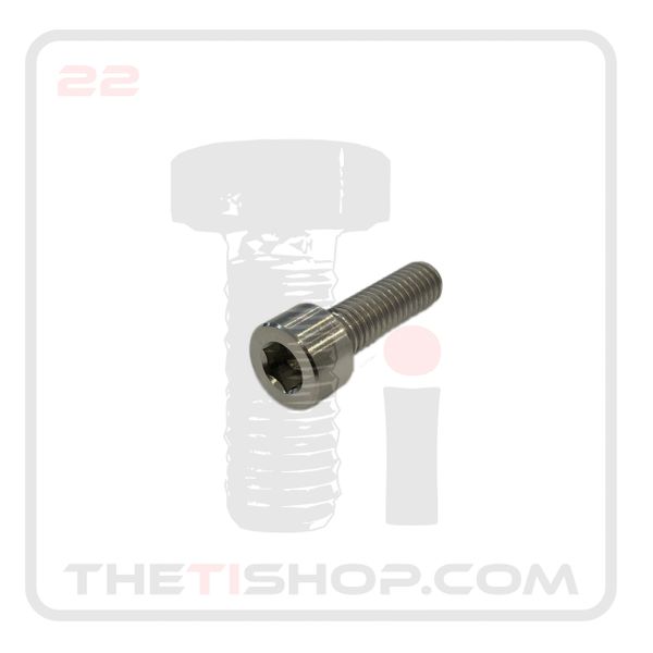 M8 x 1.25 x 25mm Titanium Cap Screw - High Strength Corrosion Resistant Fastener for Automotive, Marine & Industrial Applications