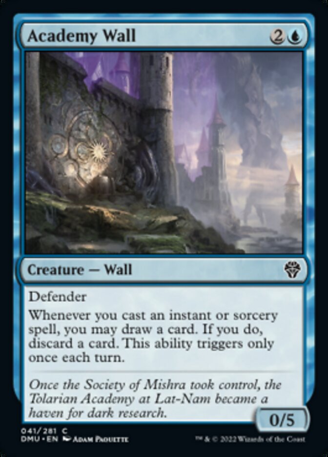 Dominaria United Academy Wall - MTG Magic The Gathering Card - Perfect for Commander, Standard & Casual Play