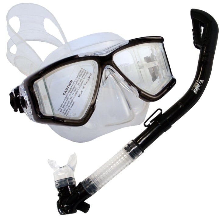 Full Face Snorkel Mask with Dry Top Snorkel Set - 180° Panoramic View, Anti-Fog & Leak-Proof Design for Adults & Kids - Perfect for Swimming, Snorkeling & Underwater Exploration (SCS0007)