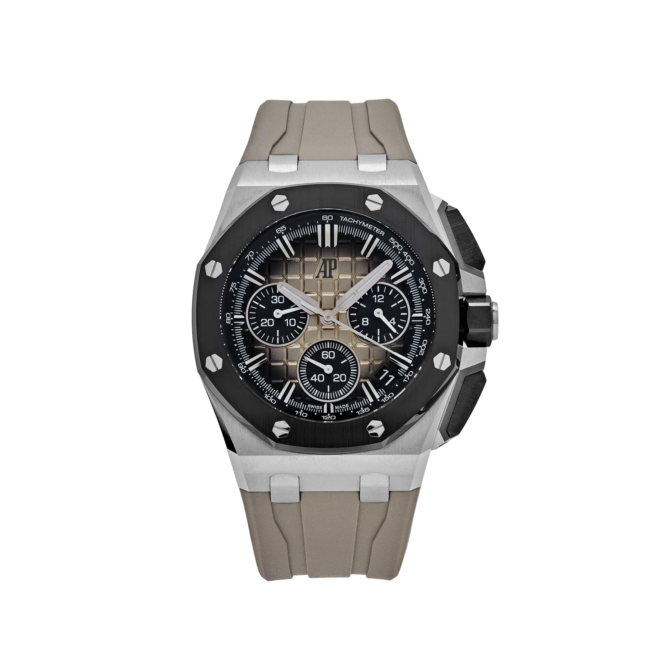 Audemars Piguet Royal Oak Offshore 26420SO Chronograph Watch - Stainless Steel Case, Smoke/Brown Dial, Automatic Movement - Luxury Sports Watch for Men, Perfect for Business Meetings & Special Occasions