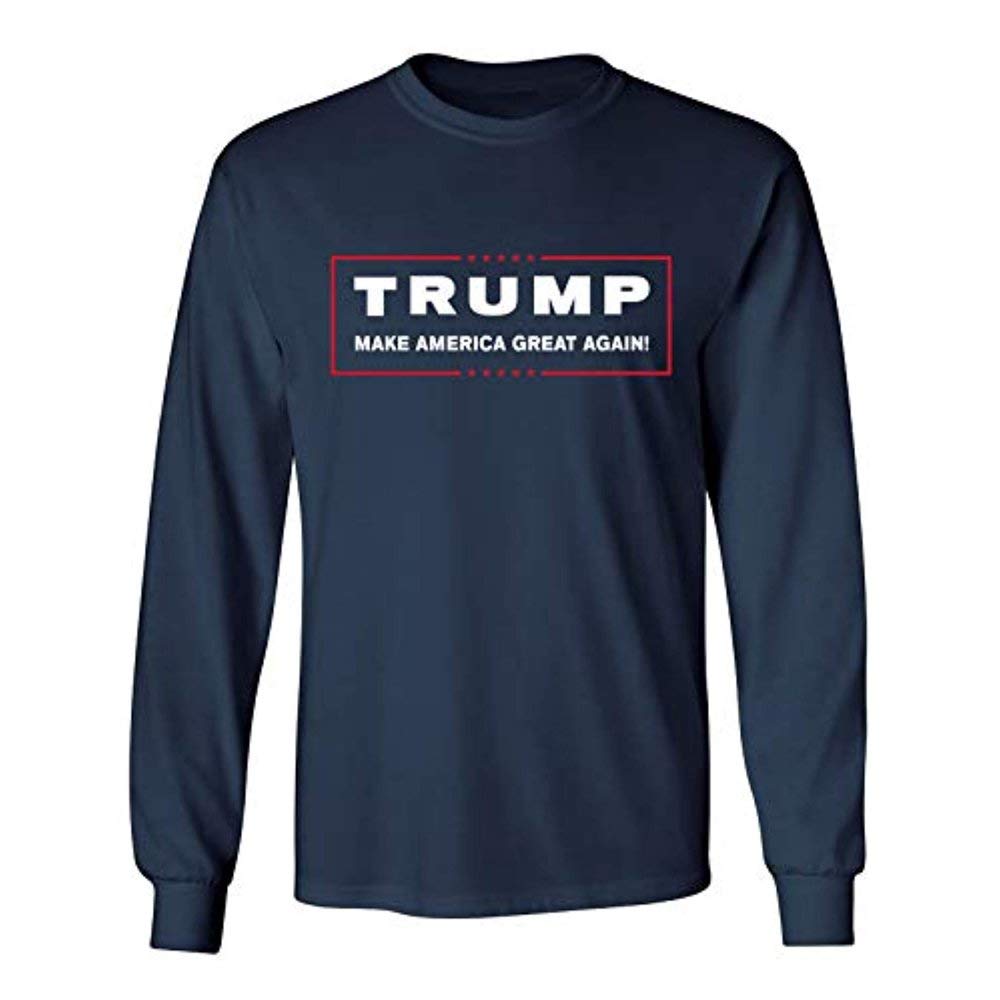 Official Trump Make America Great Again Red Long Sleeve T-Shirt for Men - Patriotic American Political Apparel for Campaigns, Rallies & Conservative Events