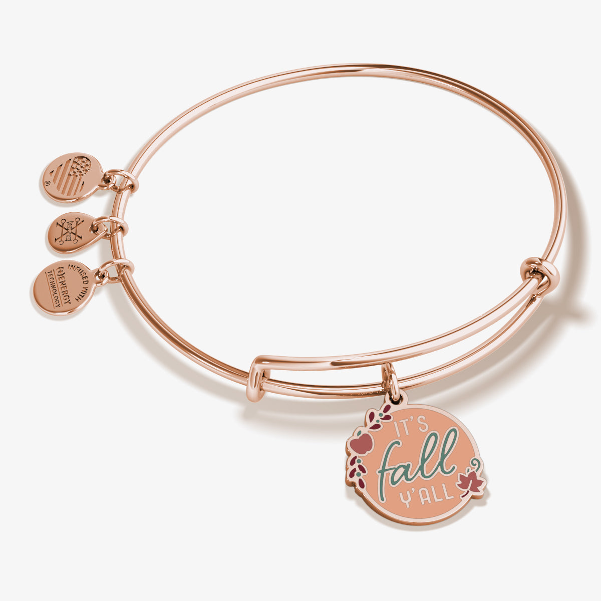 Fall Y'all Charm Bangle Bracelet - Trendy Seasonal Jewelry for Women | Perfect for Autumn Outfits, Thanksgiving Gatherings & Holiday Gifting