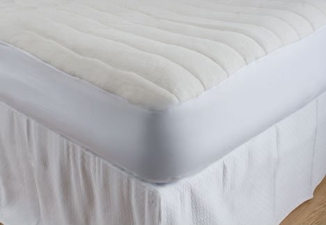 Terry Filled Comfort Mattress Pad & Bed Topper Protector - California King Size by DownTown Company | Luxury Bedding for Hotels, Guest Rooms & Master Bedrooms