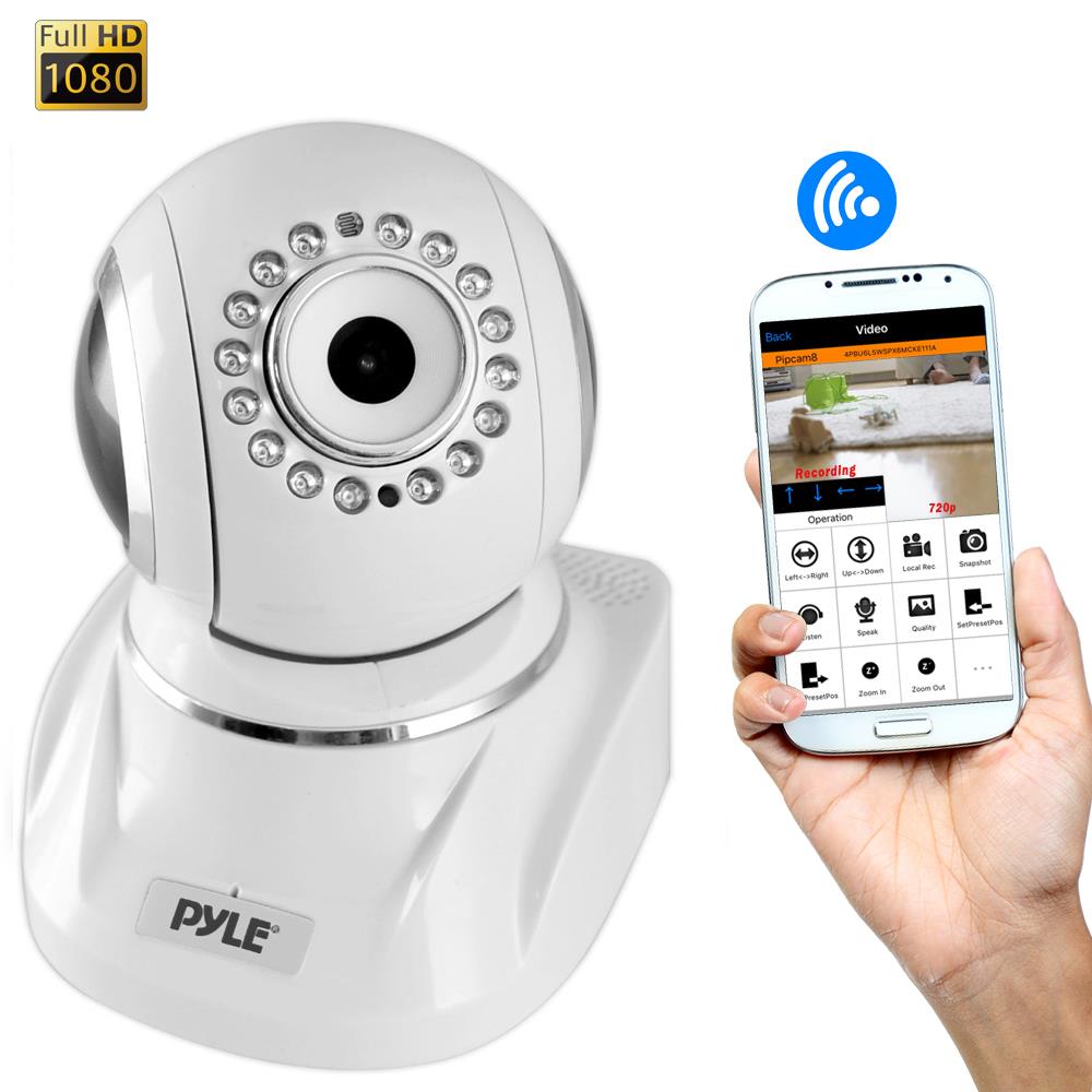 Wireless IP Security Camera - 1080P HD WiFi Indoor/Outdoor Surveillance Camera with Night Vision & Motion Detection for Home & Business Security