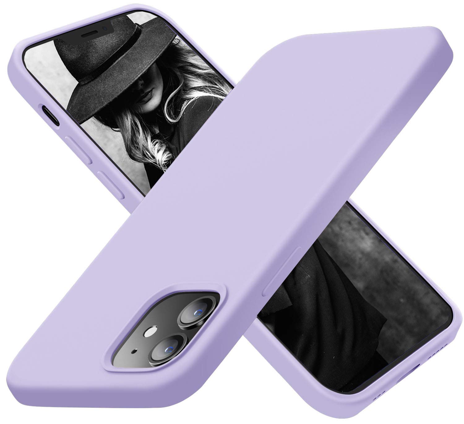 Premium Shockproof Silicone Case for iPhone 12 & iPhone 12 Pro (6.1 Inch) - Soft Anti-Scratch Microfiber Lining - Durable Clove Purple Protective Cover | Perfect for Everyday Use, Outdoor Activities & Travel Protection