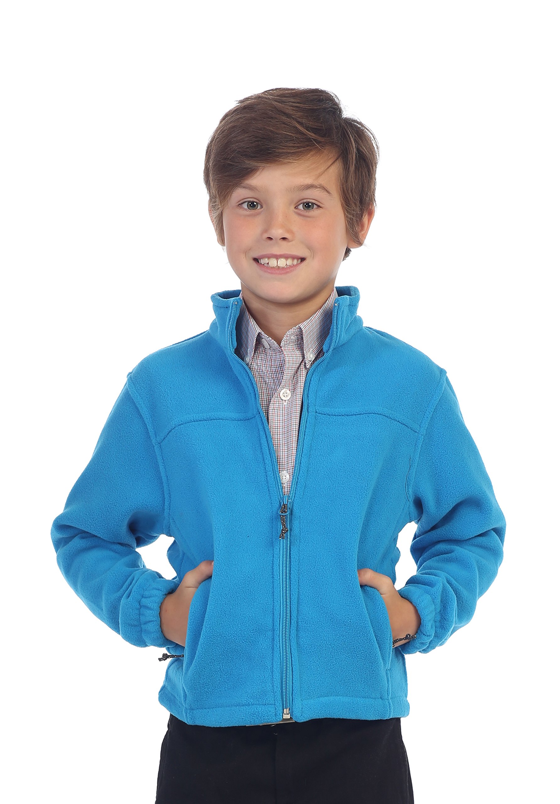 Gioberti Boys Full Zip Polar Fleece Jacket - Warm Winter Coat for Kids, Soft & Cozy Outdoor Jacket - Perfect for School, Playdates, and Cold Weather Activities