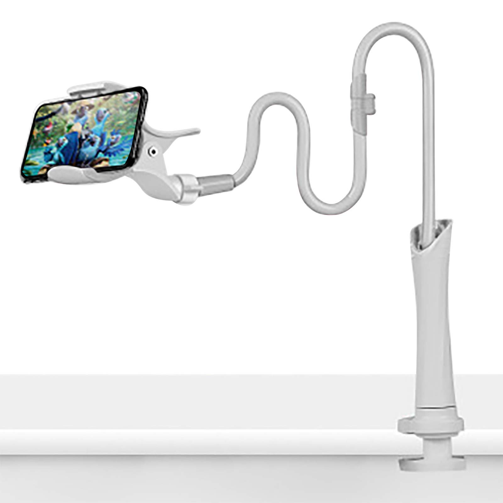 Universal Lazy Bedside Phone Stand - Adjustable & Sturdy Desktop Holder for Smartphones, Tablets, E-readers - Perfect for Bed, Office, Car & Travel Use