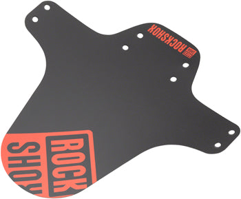 RockShox MTB Bike Fender - Black with Fire Red Print - Durable Mudguard for Mountain Biking, Trail Riding & Off-Road Adventures