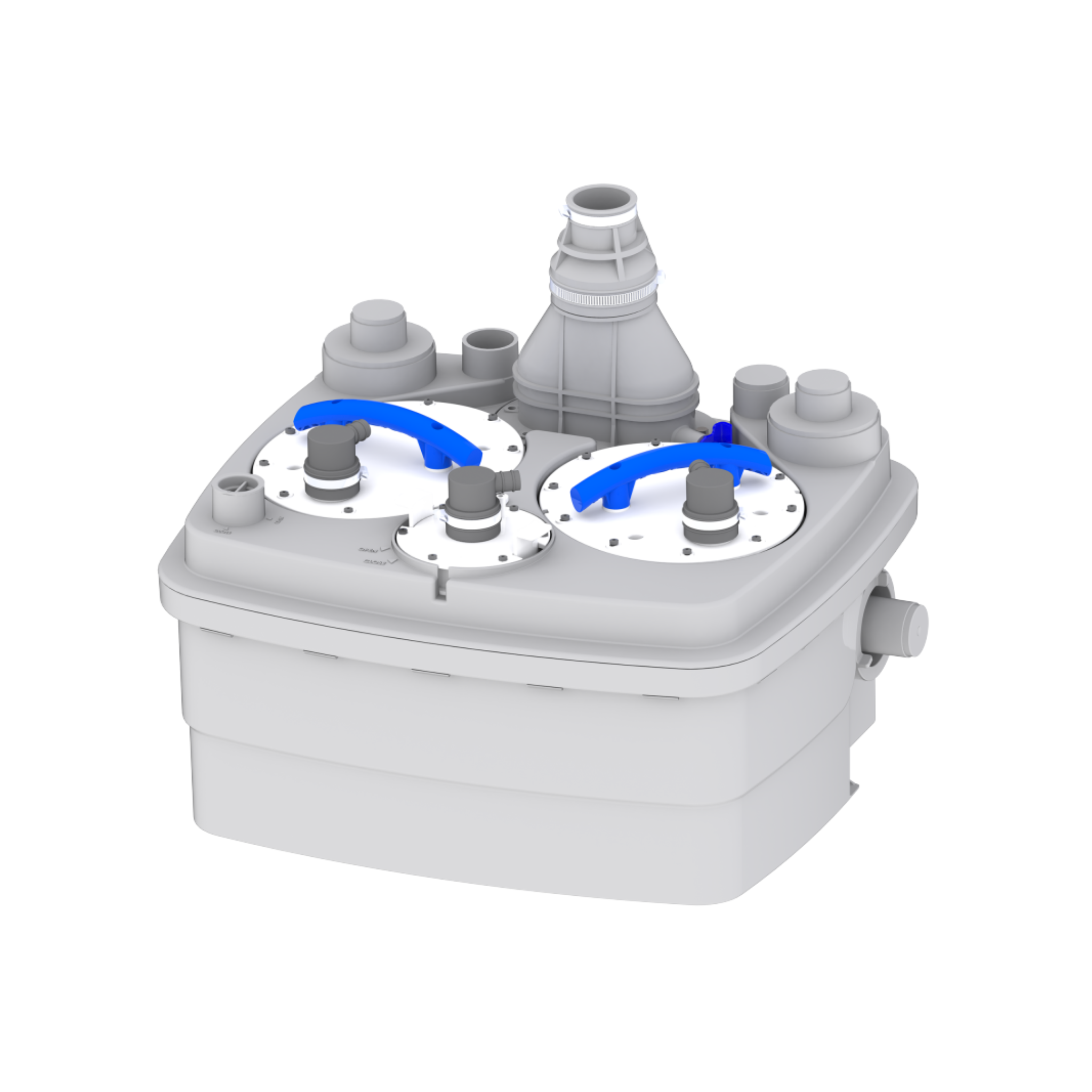 Saniflo 029 Sanicubic 2 (IP68) 240V Duplex Grinder Pump System - Heavy Duty Wastewater Lift Station for Residential & Commercial Use - Ideal for Basements, Garages and Remote Bathroom Installations