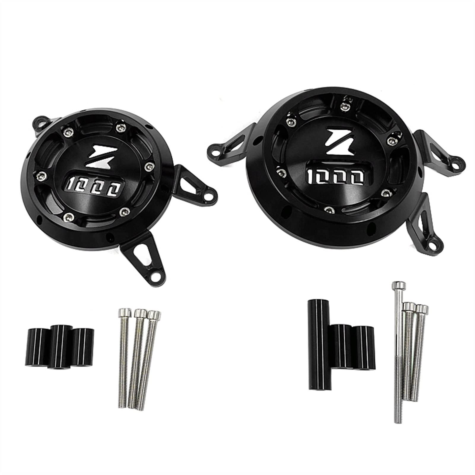 Kawasaki Z1000 Z1000SX Z1000R CNC Engine Cover & Stator Case Crash Slider Guard (2010-2018) - Motorcycle Protection for Off-Road & Street Riding