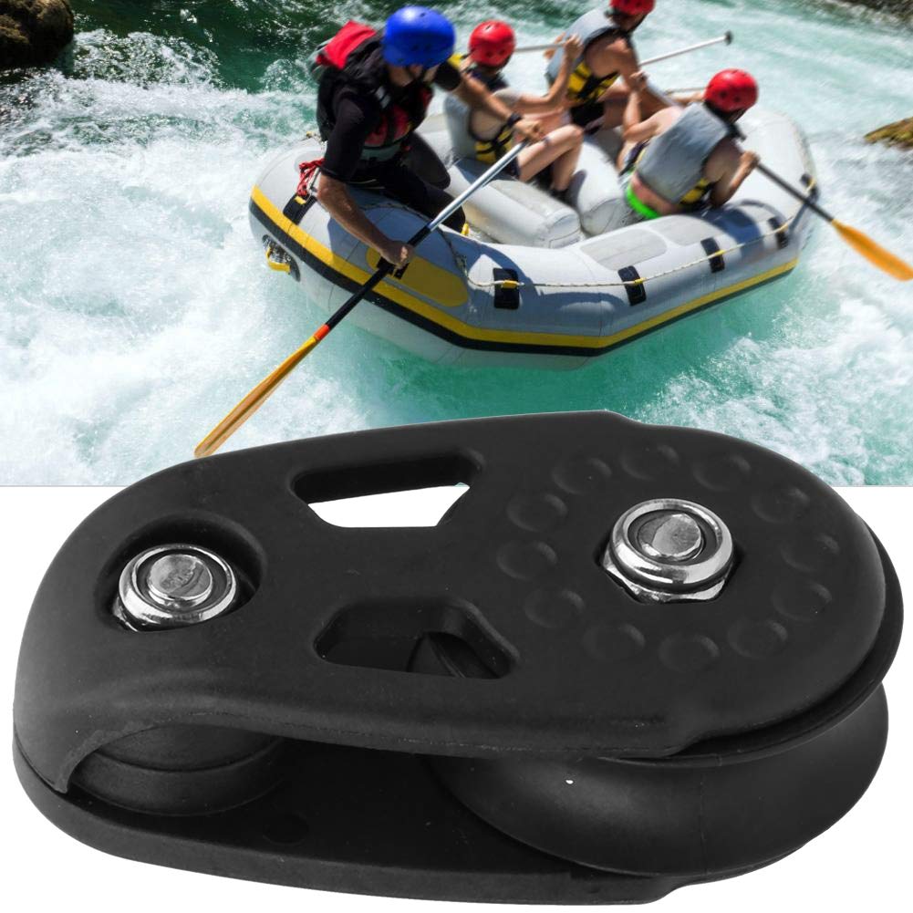 **5.5X3X1.5Cm Wear-Resistant Kayak Pulley Block Sheave - Heavy Duty Marine Grade for Kayak Anchor Trolley, Canoe, Curtain Clothesline & Garage Use**