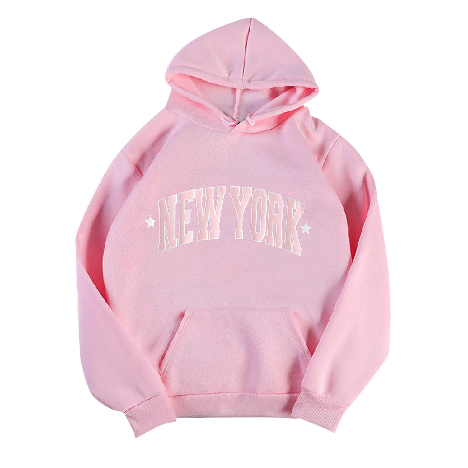 Women's Graphic Print Hooded Pullover Sweatshirt - Casual Long Sleeve O-Neck Pocket Hoodie for Everyday Wear & Street Fashion