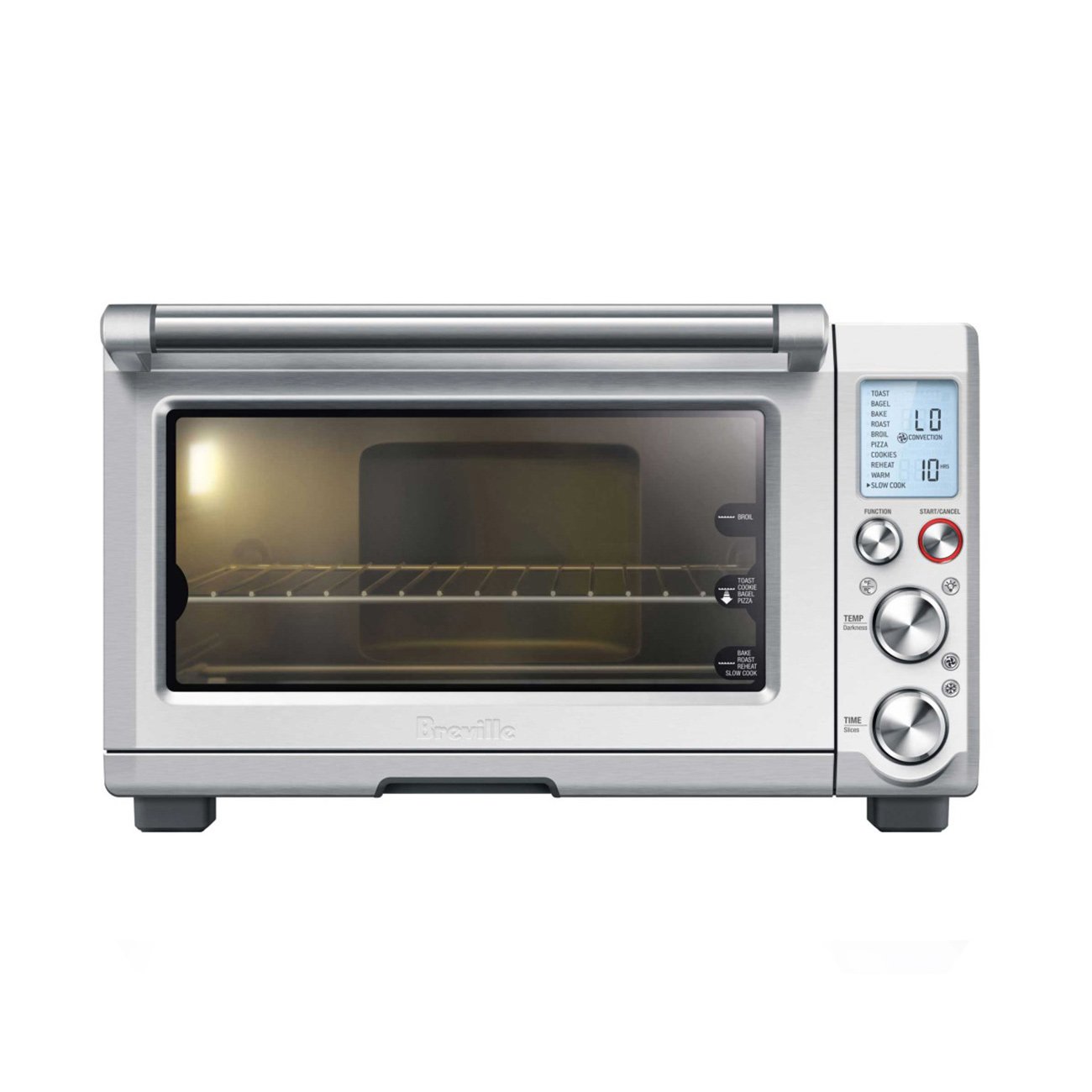 Breville Smart Oven Pro Countertop Convection Toaster Oven - Brushed Stainless Steel (BOV845BSS) - Perfect for Baking, Roasting & Broiling in Small Kitchens