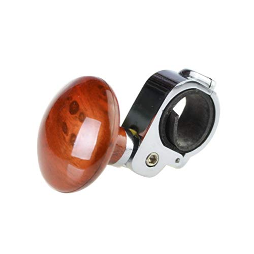 Hjiaqi Steering Wheel Assistive Ball - Car Steering Wheel Spinner Knob for Easy Turning, Power Handle Control Ball Booster for Cars & Trucks (Brown) - Perfect for Drivers with Limited Mobility or One-Hand Driving