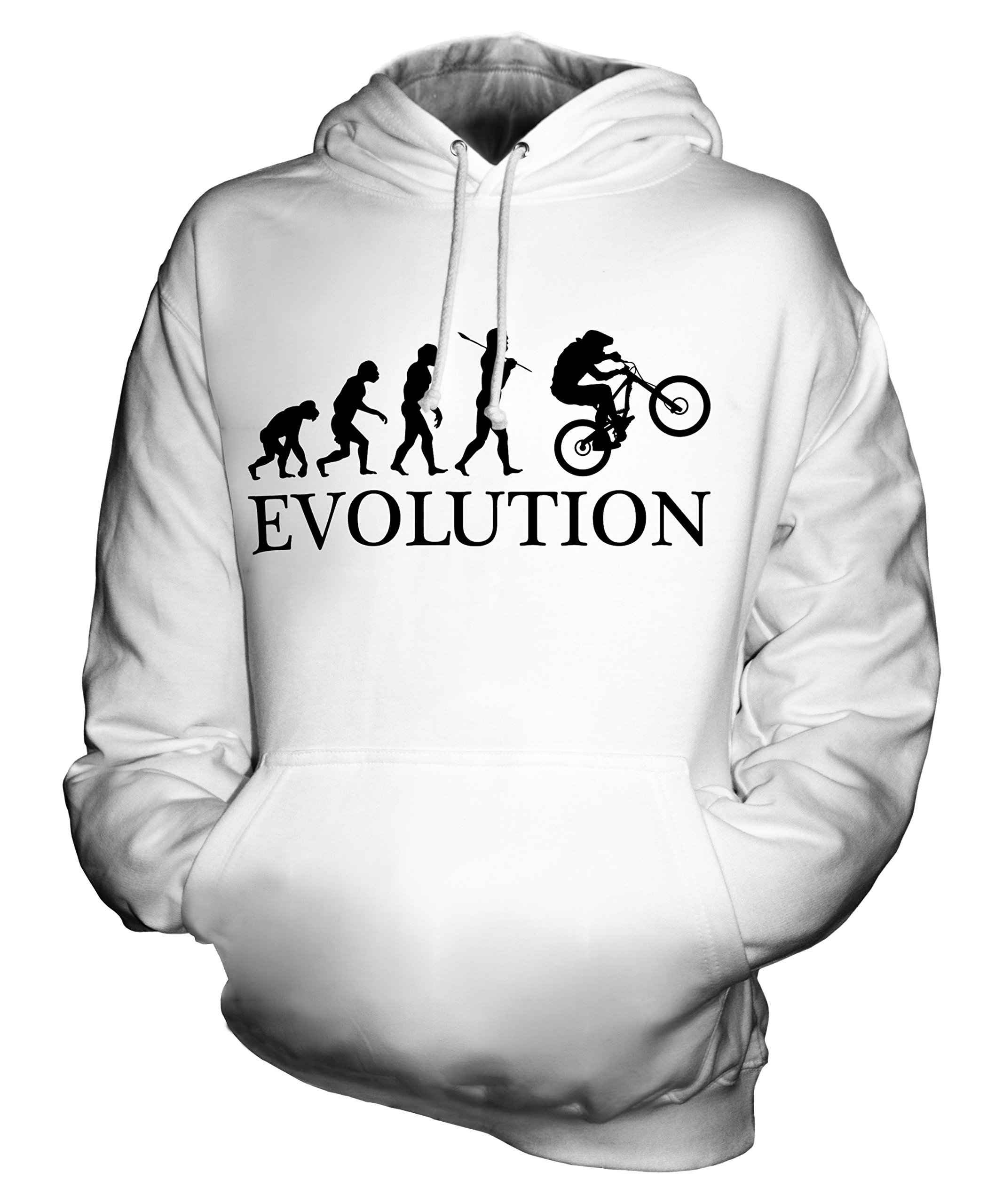Unisex Downhill MTB Evolution Hoodie - Men's & Women's Mountain Biking Jacket for Trail Riding & Outdoor Adventures
