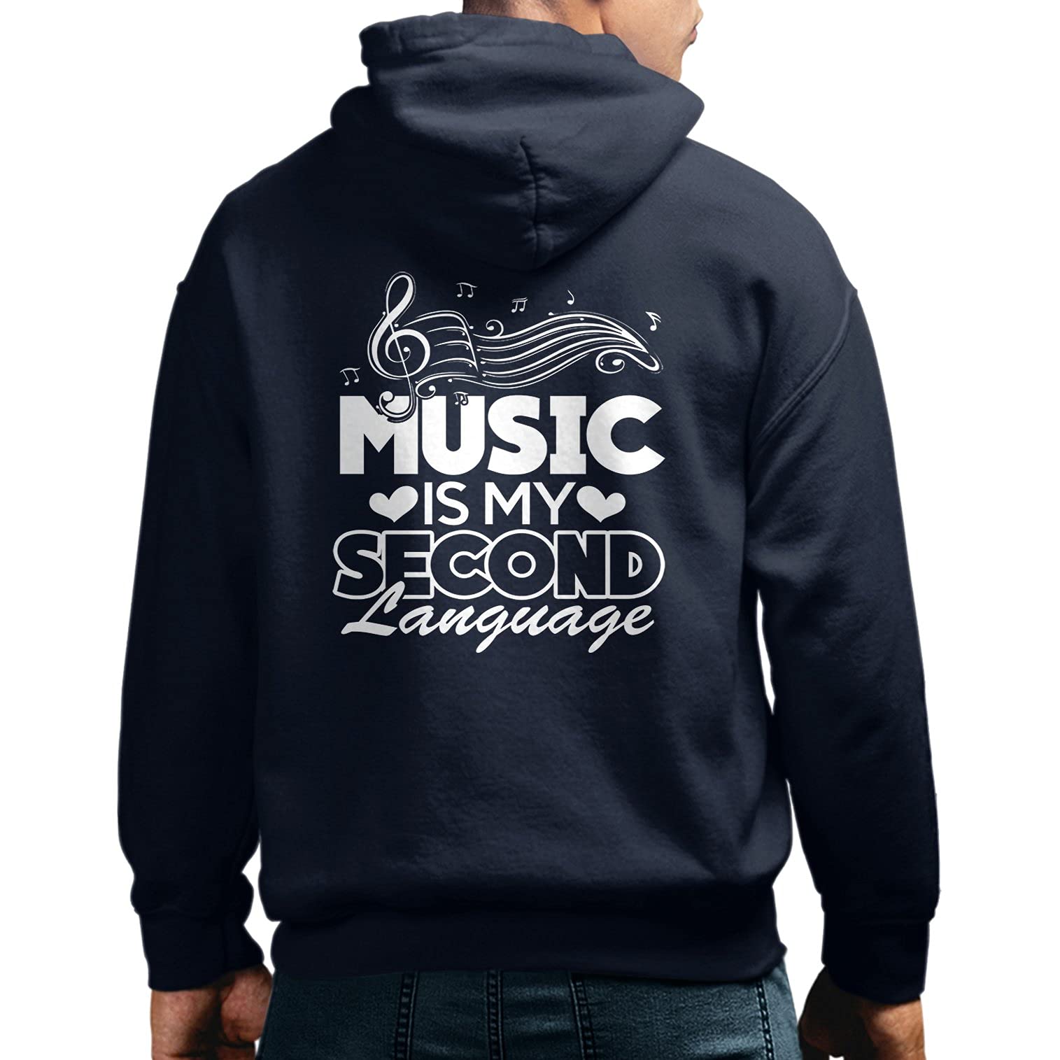 Music Is My Second Language Pullover Hoodie - Soft & Stylish Music Lover Sweatshirt for Men & Women - Perfect for Concerts, Gigs & Casual Wear