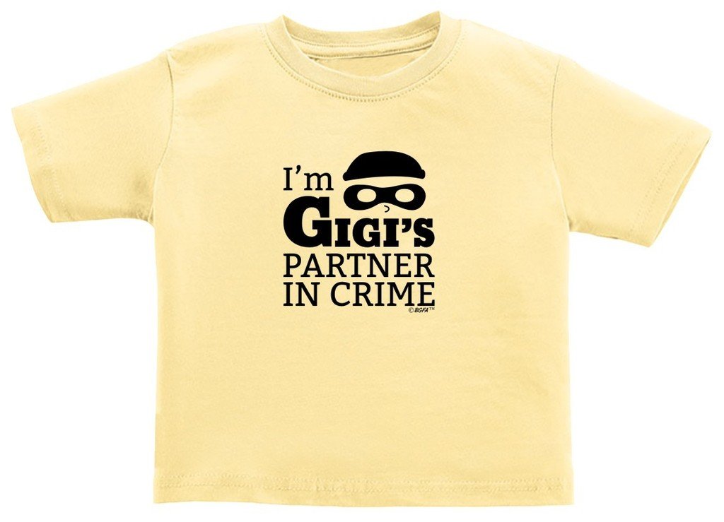 Funny Toddler T-Shirt - 'Partner in Crime' Baby Gift for Girls & Boys | Cute Matching Outfit for Siblings & Best Friends | Birthday, Christmas & Family Photo Outfits