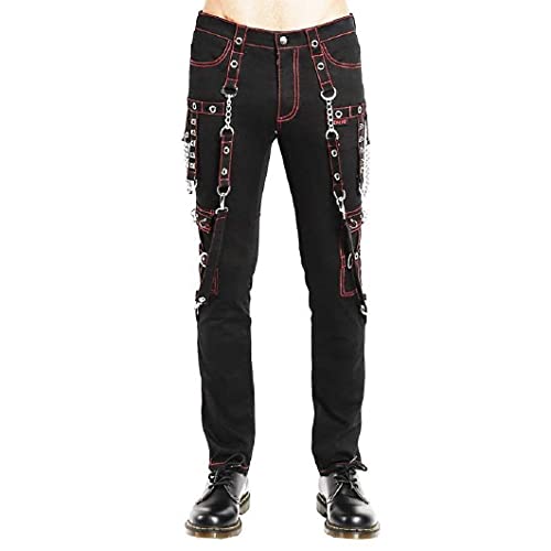 Premium Gothic Bondage Pants for Men - Heavyweight Emo Rock Tripp Trousers | Perfect for Concerts, Halloween & Alternative Fashion