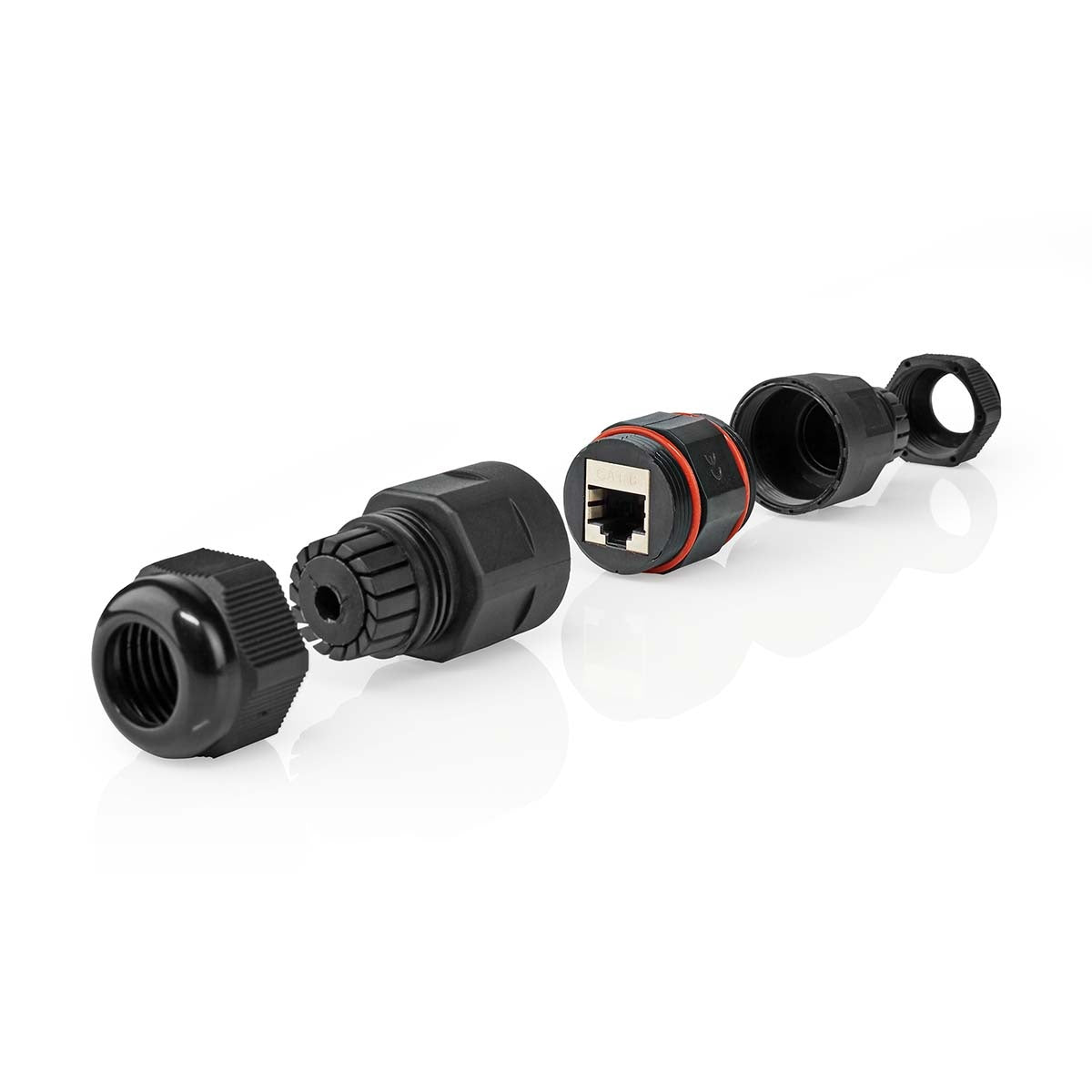 Outdoor RJ45 CAT5/CAT6 Ethernet Coupler - Weatherproof Network Connector for Reliable Internet Connection in Gardens, Construction Sites & Harsh Environments