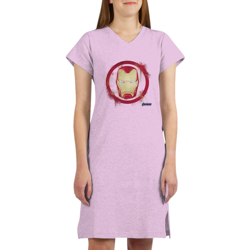 Iron Man Head Graphic Nightshirt - Superhero Themed Sleepwear for Marvel Fans - Perfect for Movie Nights & Comic Conventions