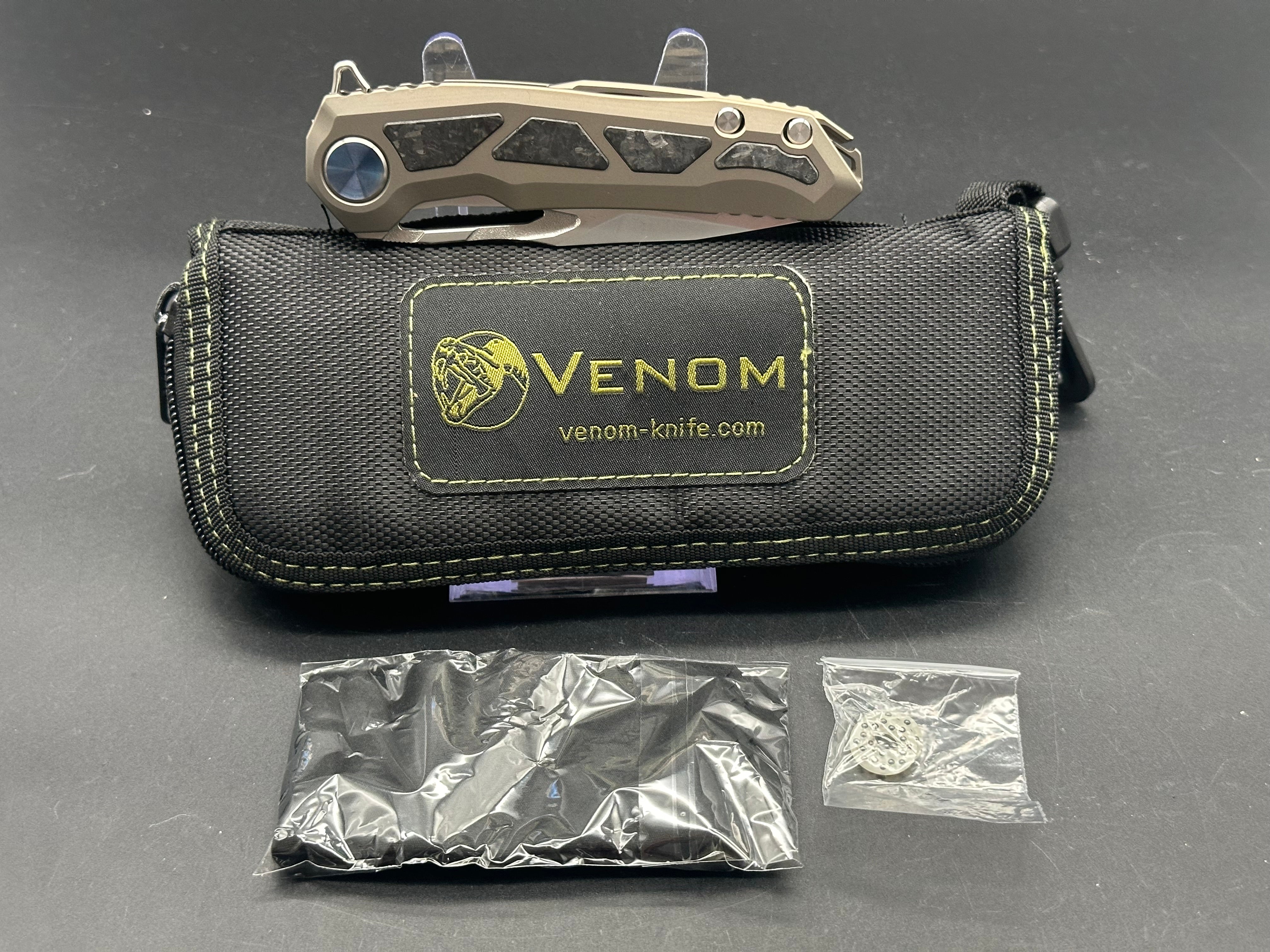 Kevin John Venom Nightmare Folding Knife - Premium EDC Pocket Knife for Outdoor, Camping, Hiking & Survival Gear