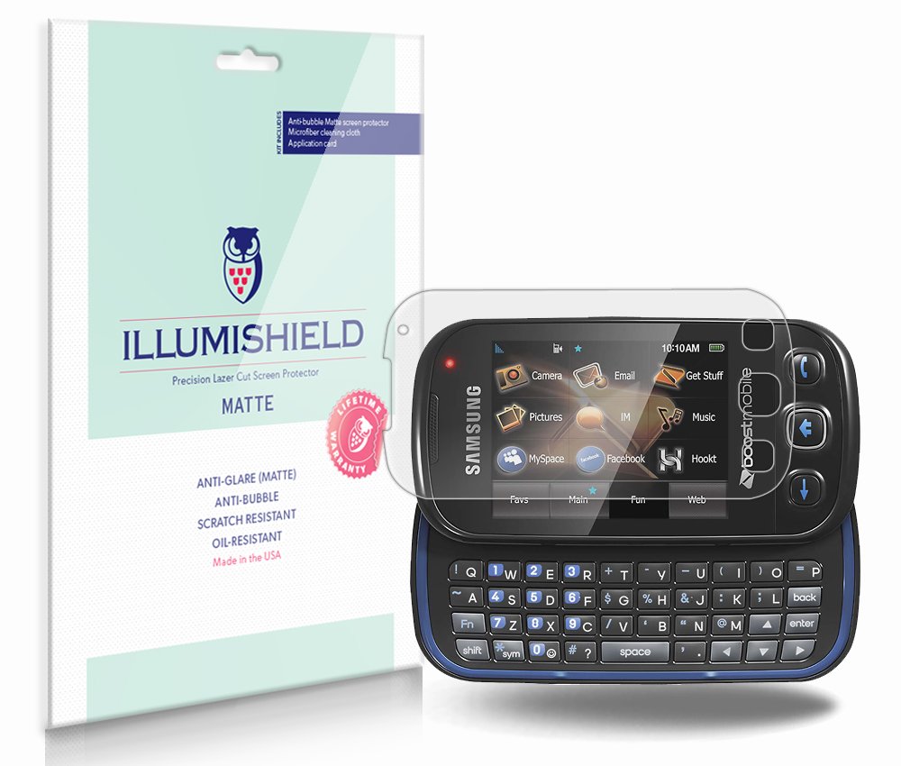 iLLumiShield Matte Screen Protector for Samsung Seek (3-Pack) - Anti-Glare, Anti-Bubble, Anti-Fingerprint PET Film - Perfect for Outdoor Use and Daily Protection