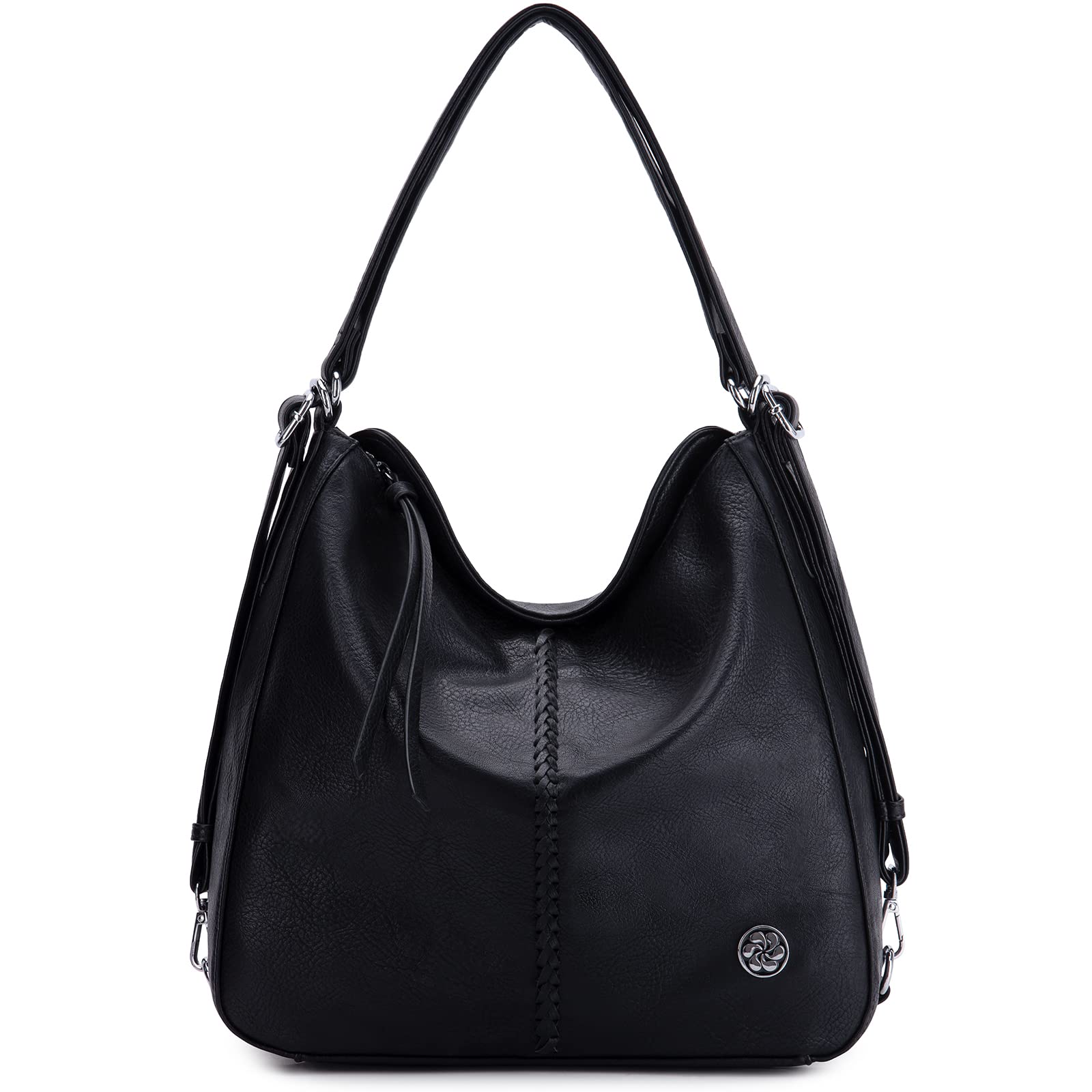 Angelkiss Women's Genuine Leather Hobo Handbag - Stylish Tassel Designer Shoulder Bag for Ladies | Perfect for Work, Travel & Everyday Use